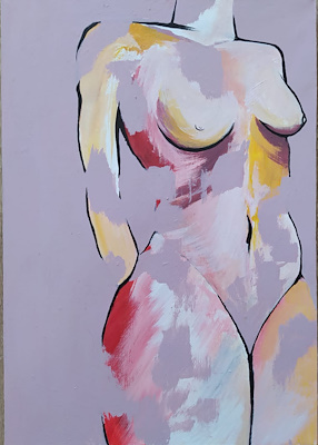 Janan Ramizova imzalı tablo — Akrilik Boya, 35×50 cm, 750 TL müzayede satışı
