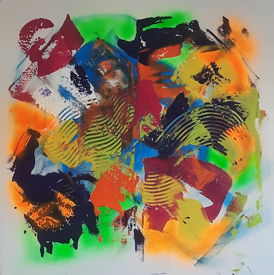 Kenan Kepir imzalı tablo — Akrilik Boya, 120×120 cm, 2.250 TL müzayede satışı