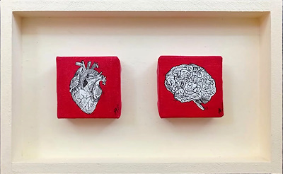 Muhammet Yıldız imzalı tablo — Akrilik Boya, 6×6 cm, 600 TL müzayede satışı