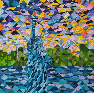 Janan Ramizova imzalı tablo — Akrilik Boya, 60×60 cm, 2.500 TL müzayede satışı