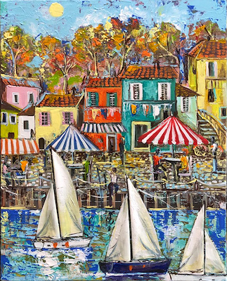 Dilek Doğan imzalı tablo — Yağlı Boya, 40×50 cm, 1.200 TL müzayede satışı