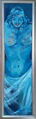 Aynur Yavuz imzalı tablo — Yağlı Boya, 24×100 cm, 1.500 TL müzayede satışı