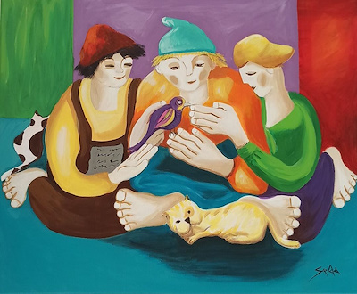 Selda Soku imzalı tablo — Yağlı Boya, 60×50 cm, 1.500 TL müzayede satışı