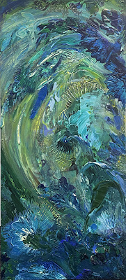 Anna Kuznetcova imzalı tablo — Yağlı Boya, 50×110 cm, 4.000 TL müzayede satışı