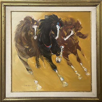 Durmuş Ali Akça imzalı tablo — Yağlı Boya, 50×50 cm, 4.500 TL müzayede satışı
