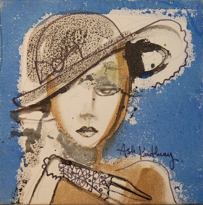 Aslı Kutluay imzalı tablo — Yağlı Boya, 30×30 cm, 400 TL müzayede satışı