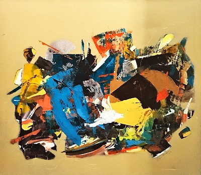 Güzin Tangör imzalı tablo — Yağlı Boya, 90×80 cm, 1.000 TL müzayede satışı