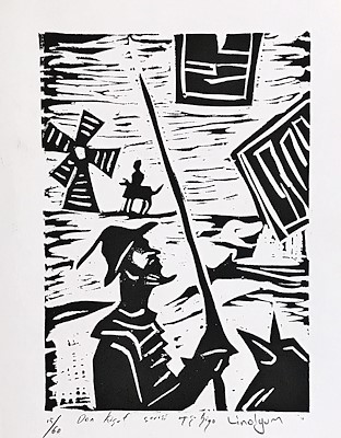 Şerif Kino imzalı tablo — Baskı, 14×18 cm, 110 TL müzayede satışı