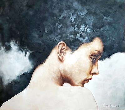 Talat Ayhan imzalı tablo — Yağlı Boya, 80×80 cm, 3.000 TL müzayede satışı