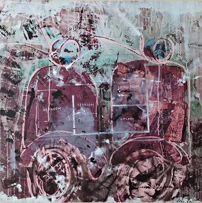 Aslı Kutluay imzalı tablo — Yağlı Boya, 80×80 cm, 1.000 TL müzayede satışı