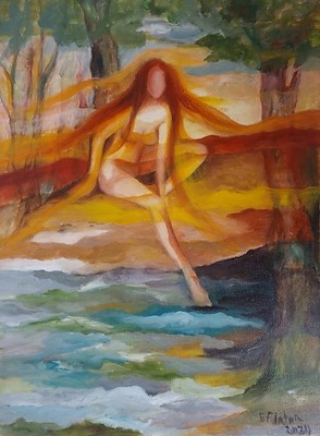 Eflatun Lale Şen imzalı tablo — Yağlı Boya, 40×30 cm, 800 TL müzayede satışı