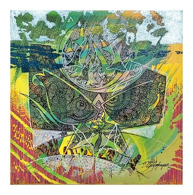 Engin Korkmaz imzalı tablo — Akrilik Boya, 25×25 cm, 1.000 TL müzayede satışı