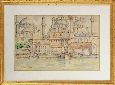 Nikalo Sarafonof imzalı tablo — Sulu Boya, 37×24 cm, 600 TL müzayede satışı