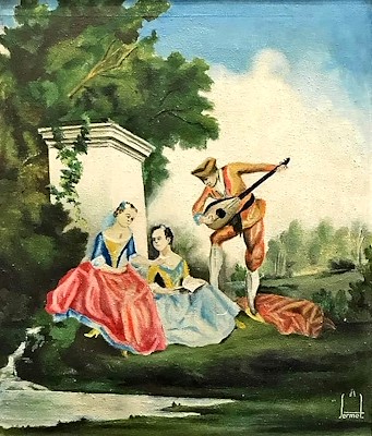 Sermet Muhtar Alus imzalı tablo — Yağlı Boya, 41×34 cm, 500 TL müzayede satışı