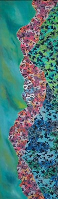 Kaz Rahman imzalı tablo — Yağlı Boya, 45×153 cm, 1.200 TL müzayede satışı