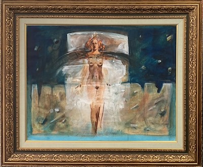 Yusuf Ziya Aygen imzalı tablo — Karışık Teknik, 64×50 cm, 500 TL müzayede satışı