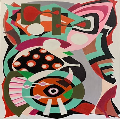 Salih Salnur imzalı tablo — Yağlı Boya, 150×150 cm, 500 TL müzayede satışı