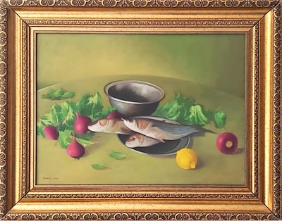 Sadık Erk imzalı tablo — Yağlı Boya, 55×41 cm, 750 TL müzayede satışı