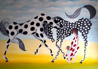 Nazan Pamuk imzalı tablo — Yağlı Boya, 80×113 cm, 1.500 TL müzayede satışı