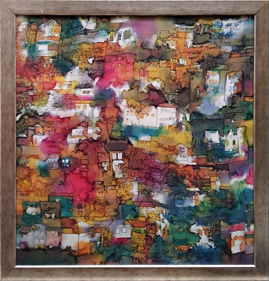 Nevin Mengü imzalı tablo — Akrilik Boya, 76×76 cm, 500 TL müzayede satışı