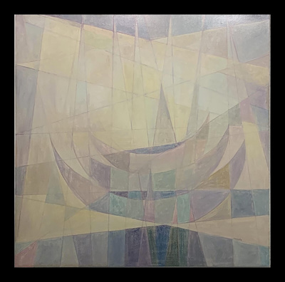 Ferruh Başağa imzalı tablo — Yağlı Boya, 150×150 cm, 90.000 TL müzayede satışı