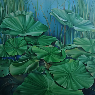Şeyma Yılmaz imzalı tablo — Yağlı Boya, 100×100 cm, 2.000 TL müzayede satışı