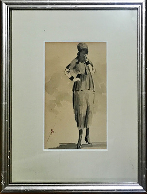Mihri Müşfik imzalı tablo — Sulu Boya, 8.5×14 cm, 20.000 TL müzayede satışı