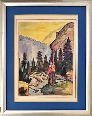 Zare Gurdikyan imzalı tablo — 20×28 cm, 50 TL müzayede satışı