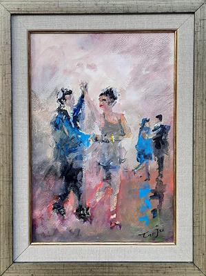 Tanju Özışık imzalı tablo — Yağlı Boya, 18×28 cm, 300 TL müzayede satışı