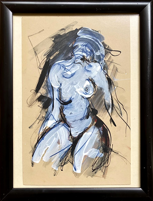 Şenay Öztürk imzalı tablo — Karışık Teknik, 28×18 cm, 300 TL müzayede satışı