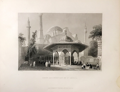 William Henry Bartlett imzalı tablo — Gravür, 27×21 cm, 110 TL müzayede satışı