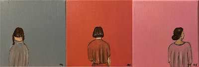 Merve Erabay imzalı tablo — Akrilik Boya, 15×15 cm, 500 TL müzayede satışı