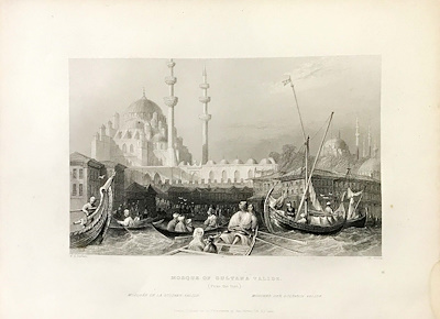 William Henry Bartlett imzalı tablo — Gravür, 27×21 cm, 110 TL müzayede satışı
