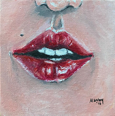 Merve Erabay imzalı tablo — Akrilik Boya, 10×10 cm, 200 TL müzayede satışı