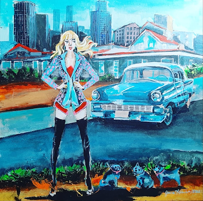 Gonca Akbulut imzalı tablo — Yağlı Boya, 40×40 cm, 400 TL müzayede satışı