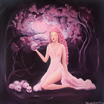 Senem Yorulmaz imzalı tablo — Yağlı Boya, 50×50 cm, 800 TL müzayede satışı