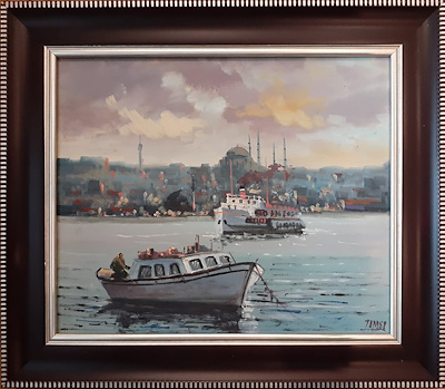 Tamer Kuldaşlı imzalı tablo — Yağlı Boya, 30×25 cm, 350 TL müzayede satışı