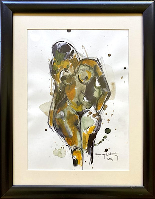 Şenay Öztürk imzalı tablo — Sulu Boya, 25×18 cm, 250 TL müzayede satışı