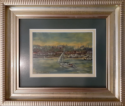 Engin Varol imzalı tablo — Yağlı Boya, 21×15 cm, 350 TL müzayede satışı