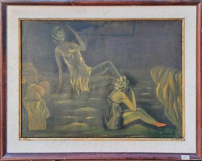 Mesut Akyıldız imzalı tablo — Yağlı Boya, 50×35 cm, 350 TL müzayede satışı