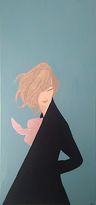 Zeynep Bozdemir imzalı tablo — Akrilik Boya, 60×120 cm, 900 TL müzayede satışı