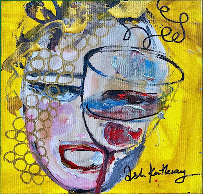 Aslı Kutluay imzalı tablo — Karışık Teknik, 20×20 cm, 300 TL müzayede satışı