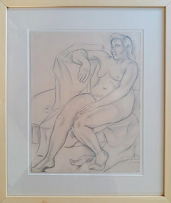 Avni Memedoğlu imzalı tablo — 24×30 cm, 1.250 TL müzayede satışı
