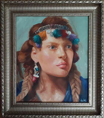 Ayşe Öztel imzalı tablo — Yağlı Boya, 35×30 cm, 350 TL müzayede satışı