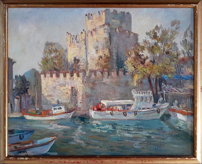 Gürsel Tunalı imzalı tablo — Yağlı Boya, 55×69 cm, 1.750 TL müzayede satışı