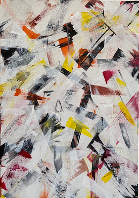Yasemin Çetinkaya imzalı tablo — Akrilik Boya, 35×50 cm, 300 TL müzayede satışı