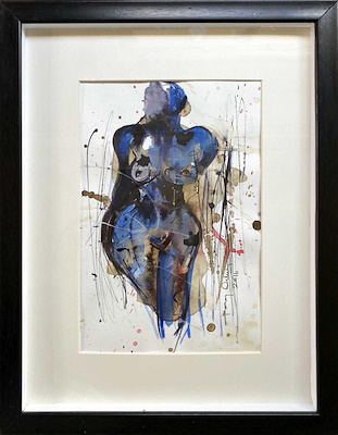 Şenay Öztürk imzalı tablo — Karışık Teknik, 17×25 cm, 250 TL müzayede satışı