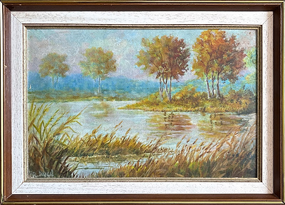 Rüstem Avcıl imzalı tablo — Yağlı Boya, 22×30 cm, 3.000 TL müzayede satışı