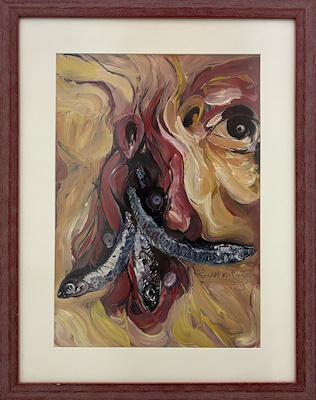 Orhan Kurmalı imzalı tablo — Yağlı Boya, 50×30 cm, 6.000 TL müzayede satışı