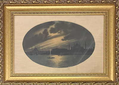 Onnik Der Azaryan imzalı tablo — Yağlı Boya, 35×24 cm, 15.000 TL müzayede satışı